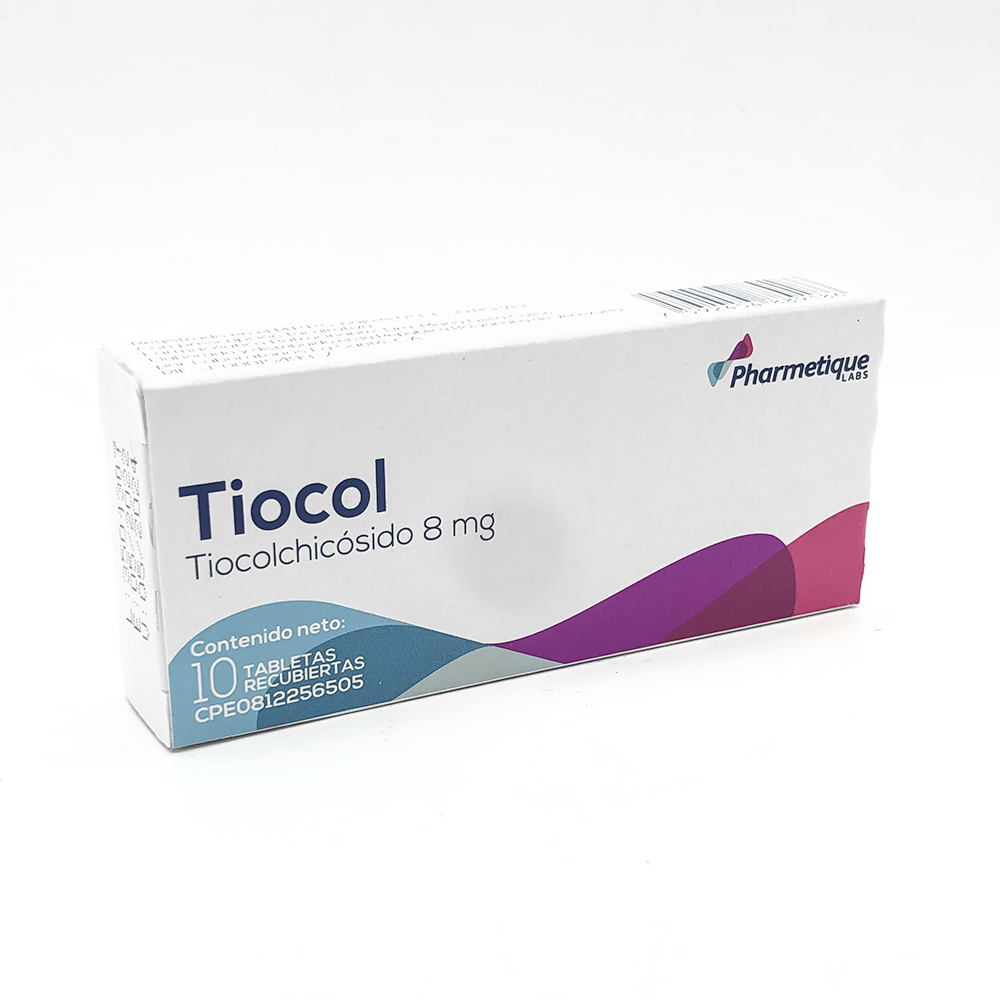 TIOCOL 8MG X 10TABL TIOCOLCHICOSIDO LA SANTE