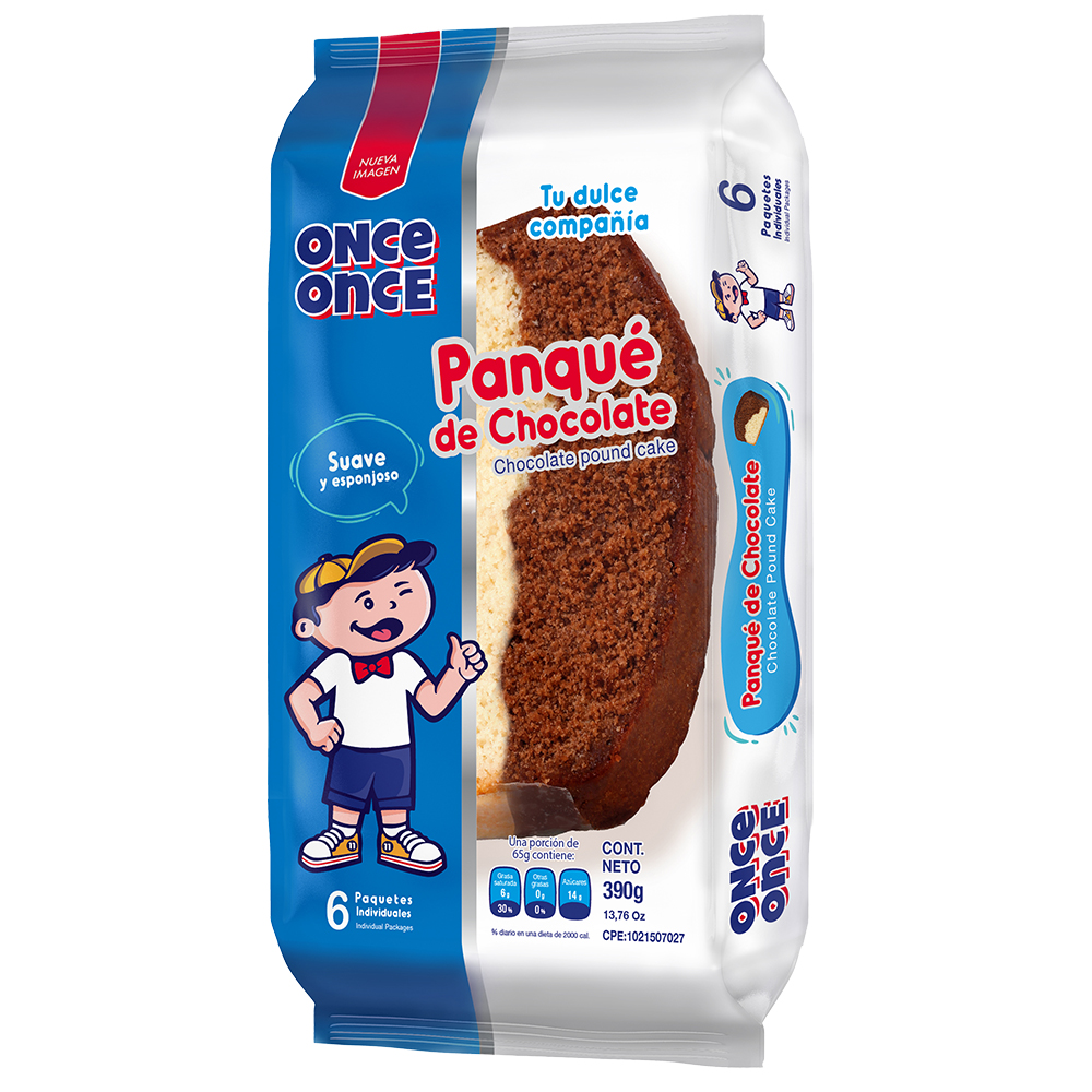 PANQUE ONCE ONCE 6X390GR CHOCOLATE