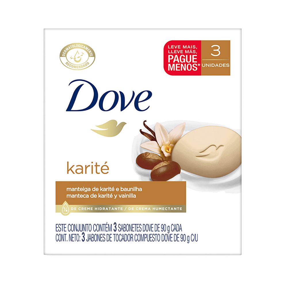 JABON DOVE 90GRX3UND VAINILLA