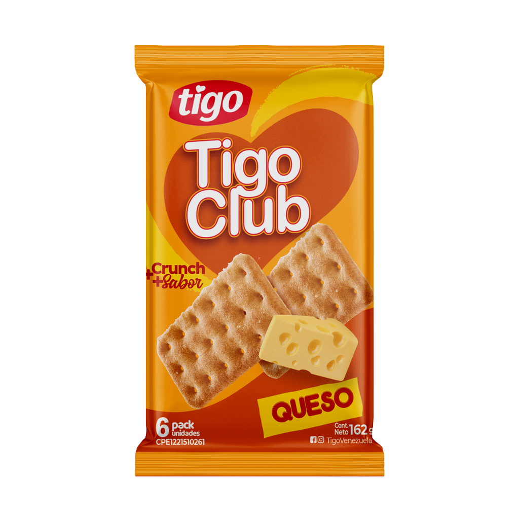 GALLETAS TIGO GLUB 162GR QUESO