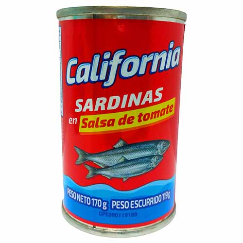 SARDINA CALIFORNIA 170GR SALSA DE TOMATE