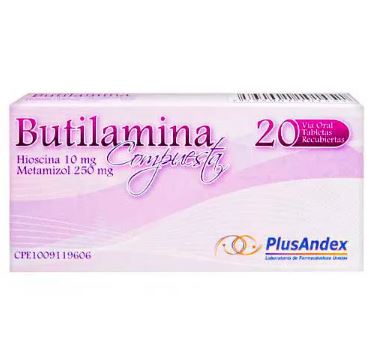BUTILAMINA 10MG 250MG X 20COMP PLUSANDEX
