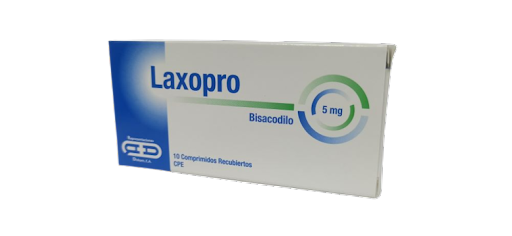 LAXOPRO 5MG X 10COMP BISACODILO DISKAM