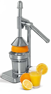 EXPRIMIDOR DE JUGO MANUAL CON VASO