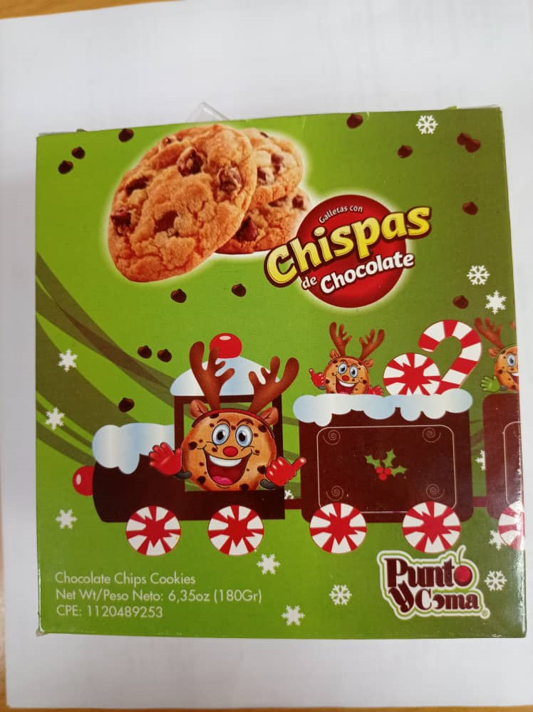 GALLETAS PUNTO Y COMA 180GR CHOCONAVIDAD
