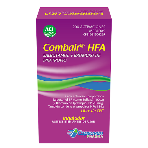 COMBAIR HFA 100/20MG X 200DOSIS SALB BROM INHAL ACI