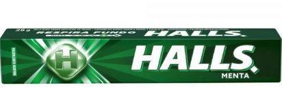CARAMELOS HALLS MENTA VERDE 28GR***