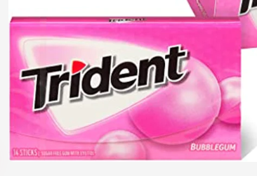 CHICLE TRIDENT UND BUBBLEGUM***