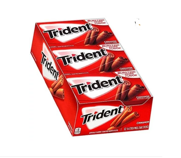 CHICLE TRIDENT X12UND CINNAMON