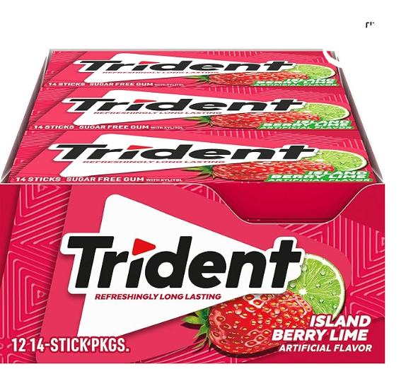 CHICLE TRIDENT X12UND FRESA LIMON