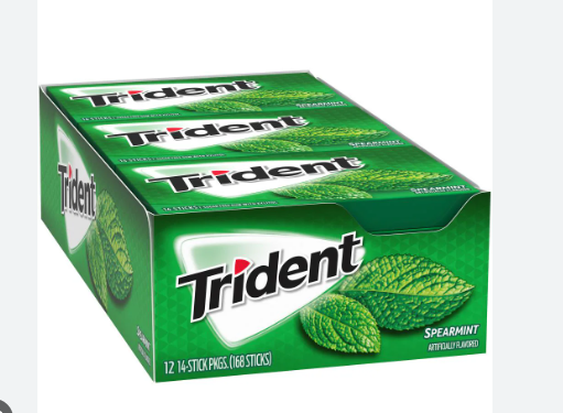 CHICLE TRIDENT X12UND SPEARMINT