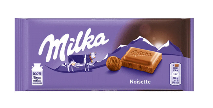 CHOCOLATE MILKA 100GR NOISETTE