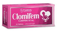 CLOMIFEM 50MG 30TAB CLOMIFENO TIARES
