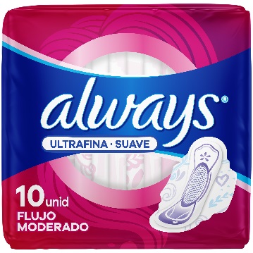 TOALLA SANIT ALWAYS 10UND ULT SUAVE DIA