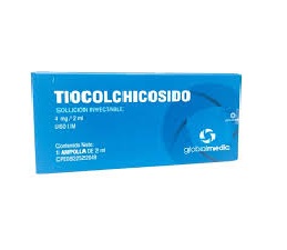 TIOCOLCHICOSIDO 4MG/2ML X 1AMP SOL INY I.M GLOBAL MEDIC