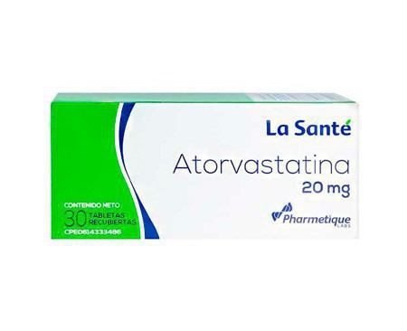 ROSUVASTATINA 20MG X 30TABL LA SANTE