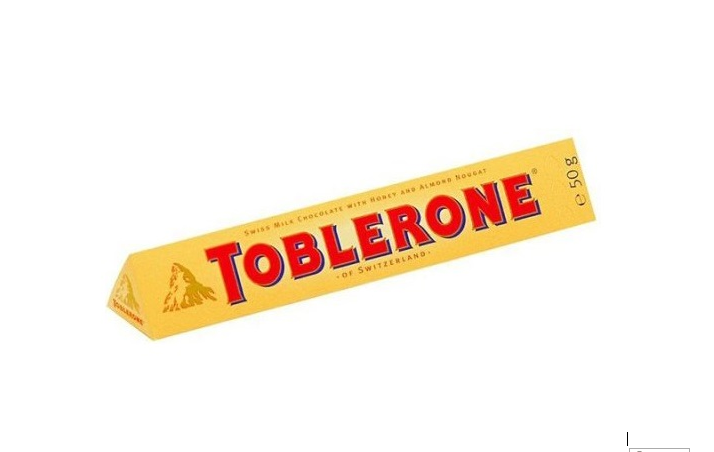 CHOCOLATE TOBLERONE 50GR LECHE MIEL Y ALMENDRAS