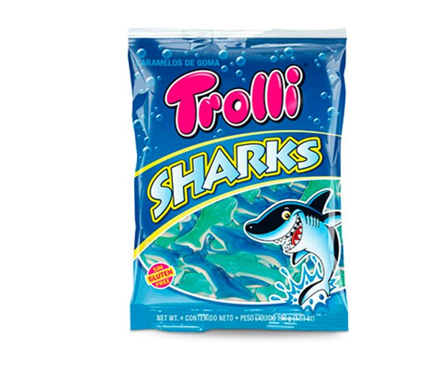 GOMITAS TROLLI 100GR SHARK