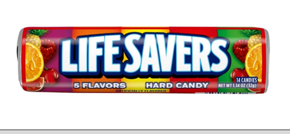 CARAMELOS LIFE SAVERS 32GR 5 SABORES***