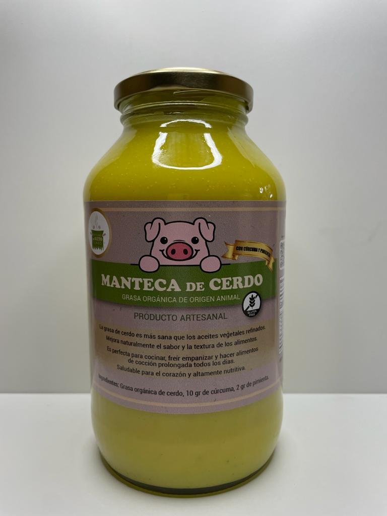 MANTECA DE CERDO PATICAS 500GR CURCUMA PIMIENTA