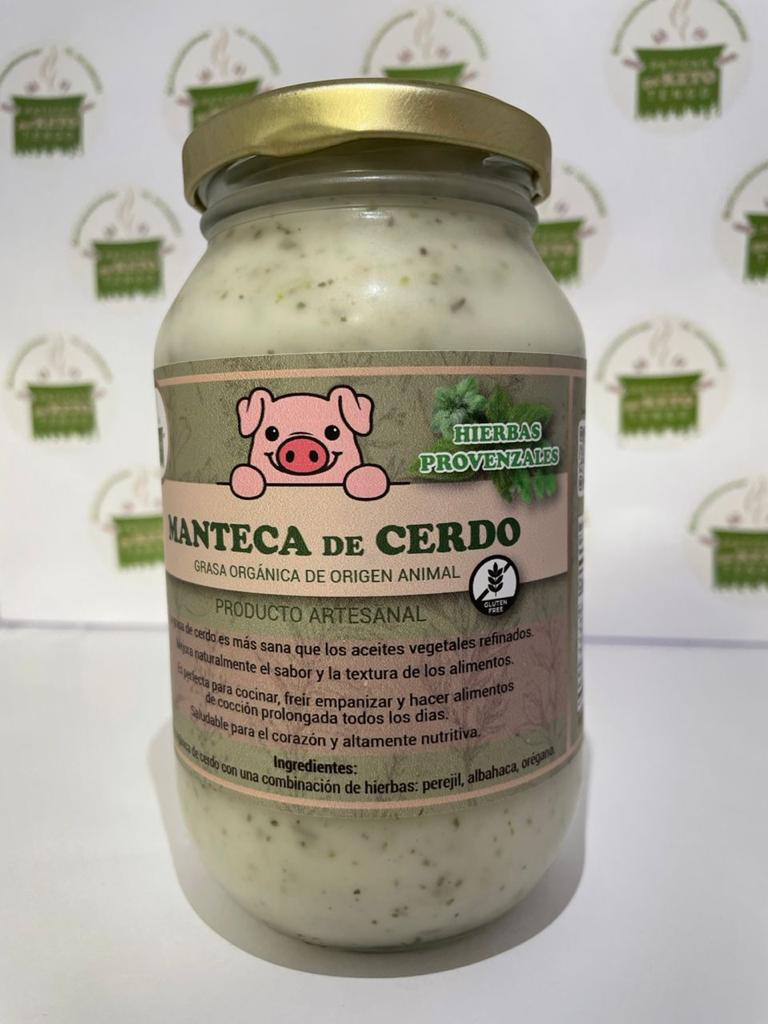MANTECA DE CERDO PATICAS 500GR HIERBAS PROVENZALES