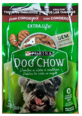 COMIDA HUMEDA DOG CHOW 100GR CORDERO ADULTO