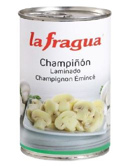 CHAMPIÑONES LA FRAGUA 2,500KG LAMINADOS
