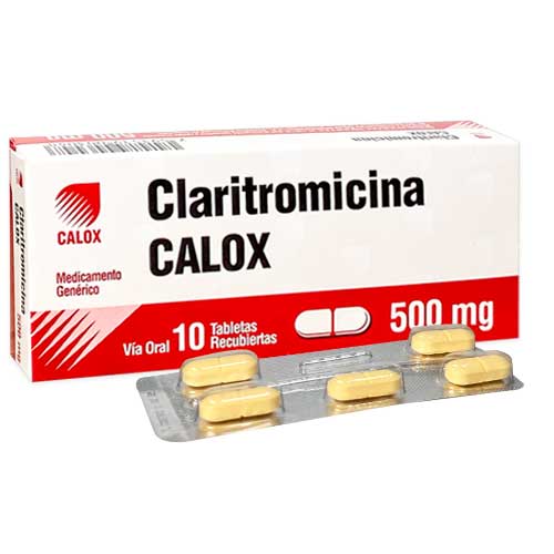 CLARITROMICINA 500MG X 10TABL CALOX