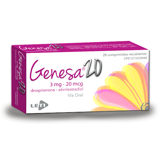 GENESA 2D 3MG 20MCG X 28COMP DROSPER ETILI LETI