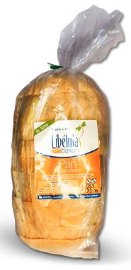 PAN SANDWICH LIBELULAS 480GR SIN GLUTEN SIN HUEVO