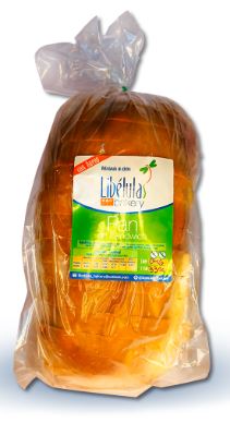 PAN SANDWICH LIBELULAS 480GR SIN GLUTEN CON HUEVO
