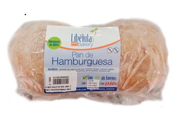PAN HAMBURGUESA LIBELULAS 2UND SIN GLUTEN CON HUEVO