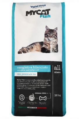 ALIMENTO P/GATO VINCENT 20KG FISH CAT