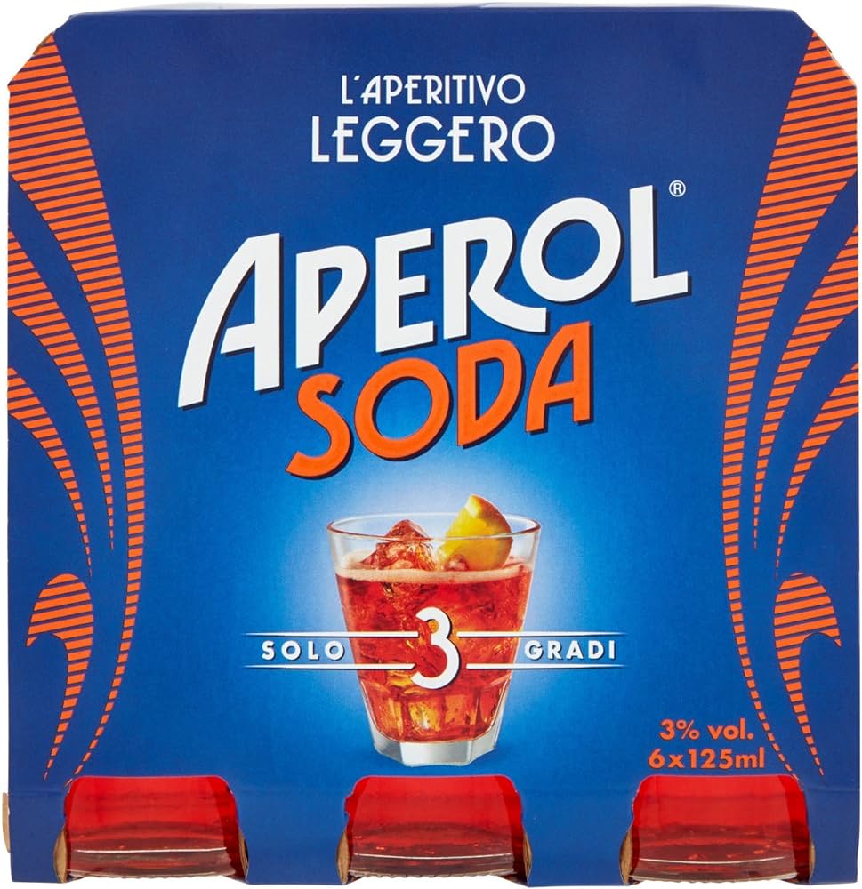 APERITIVO APEROL 125ML 6UND SODA