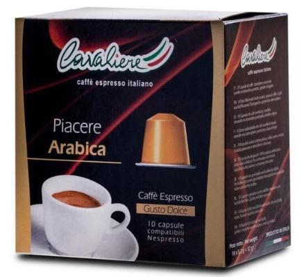 CAFE EXPRESO CAVALIERE 10CAPS DULCE