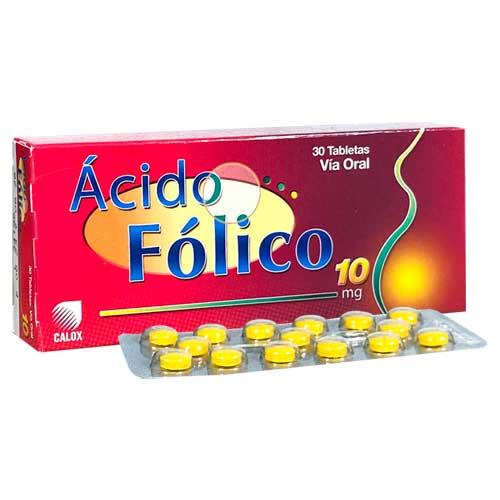 ACIDO FOLICO 10MG X 30TABL CALOX