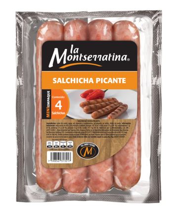 SALCHICHAS MONTSERRATINA 160GR PICANTE