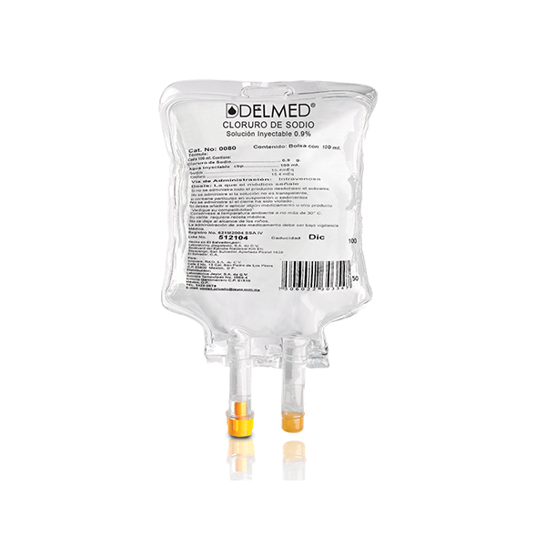 CLORURO DE SODIO 0,9% X 100ML DELMED