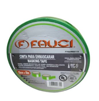 CINTA DE ENMASCARAR FAUCI 19MM 50M VERDE