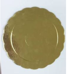 PLATO NRO 14 REDONDO DORADO