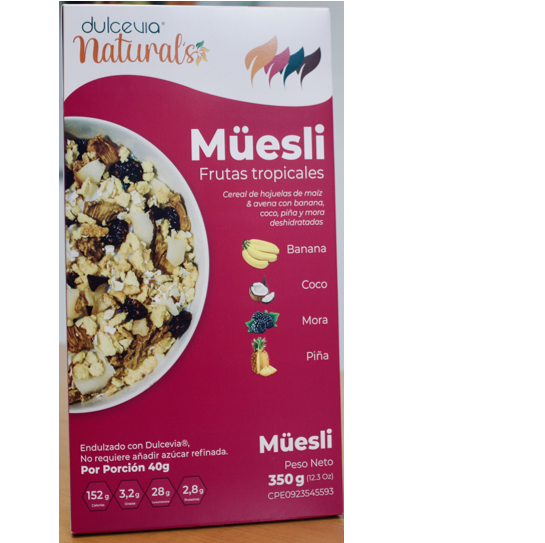 CEREAL DULCEVIA NATURAL´S 350GR MUESLI FRUTAS TROPICALES