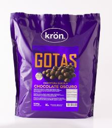 GOTAS DE CHOCOLATE KRON 1KG OSCURO