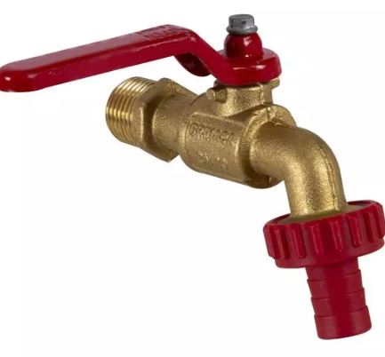 LLAVE PASO 1/2 BRONCE CON PICO