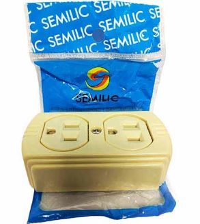 TOMA CORRIENTE PANELA C/TIERRA SUPERFICIAL