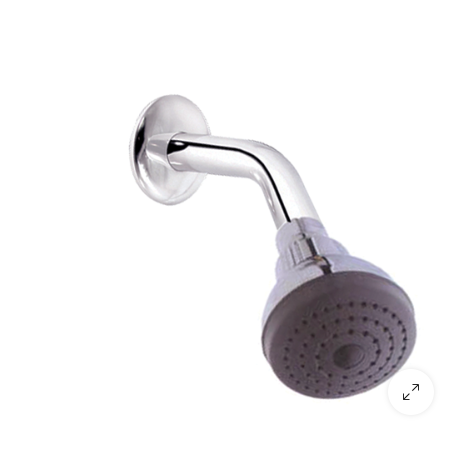 REGADERA CROMADA C/BRAZO Y ROSETA PLAST