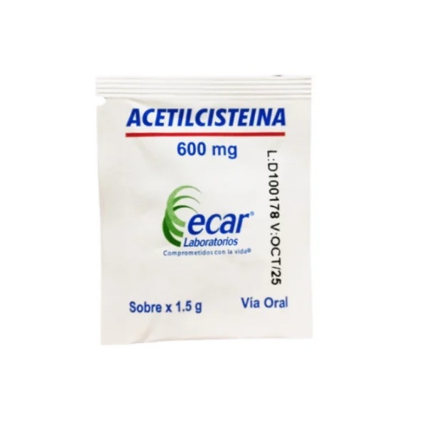 ACETILCISTEINA 600MG X 1,5G SOBRE GRANULADO ECAR