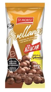 CHOCOLATE ST MORITZ 40G GRAGEADO AVELLANA LECHE S/A