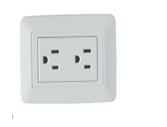 TOMA CORRIENTE DOBLE AMERICANA POLARIZADA 15 AMP 110-130V AGENE