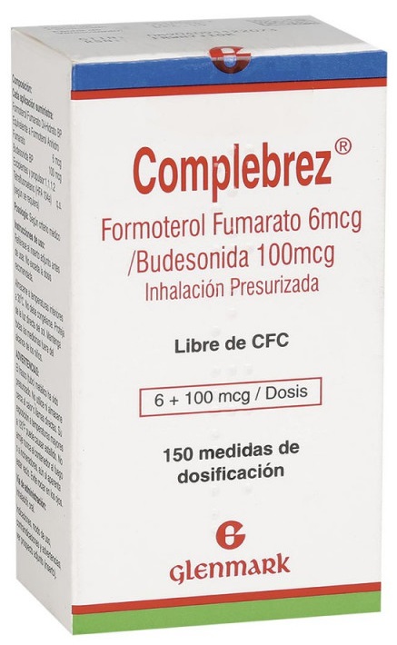 COMPLEBREZ 100MCG 6MCG X 150DOSIS BUDESO FORM GLENMARK