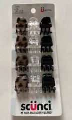 MINI PINZAS SCUNCI 12UND COLORES SURT